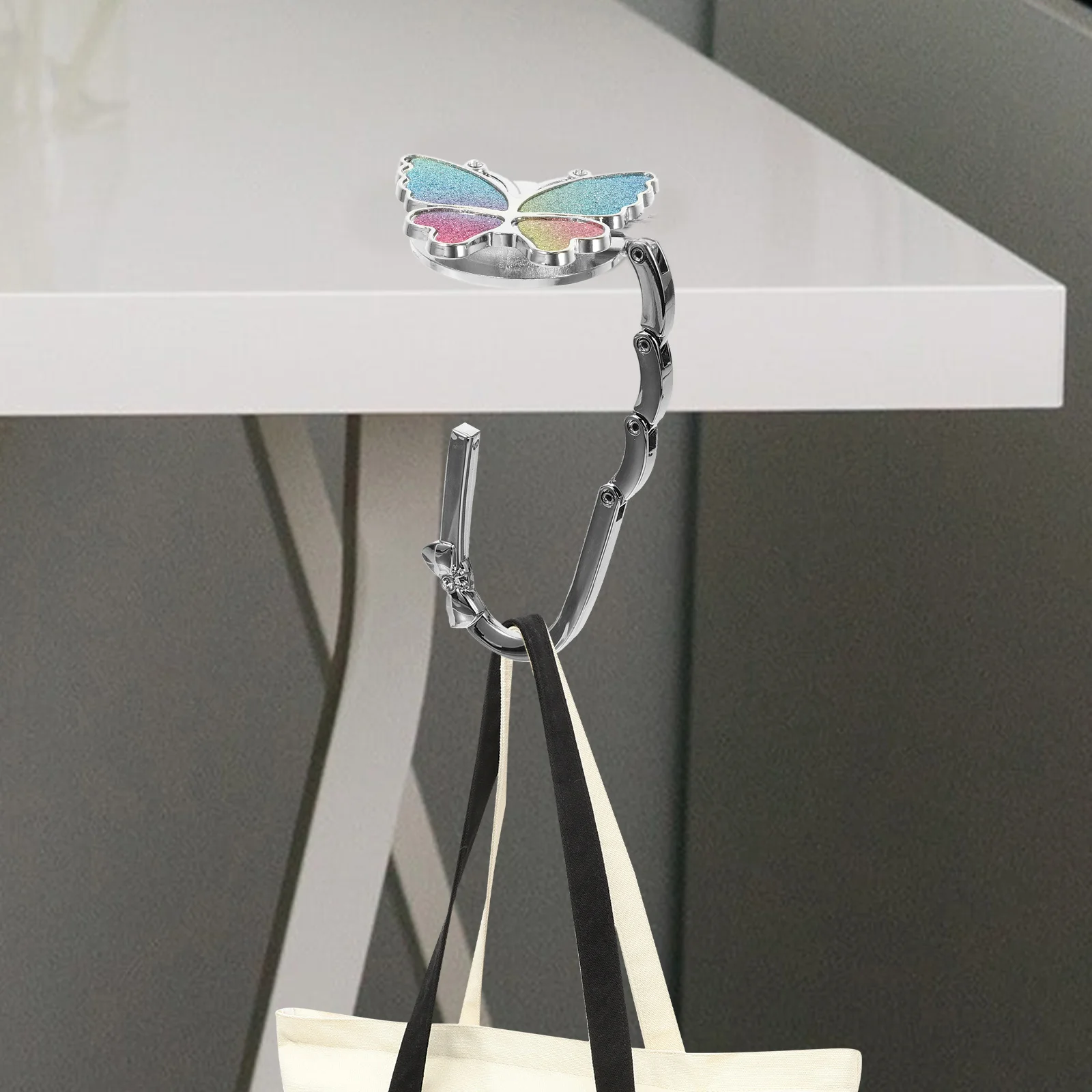 

Handbag Hanger Purse Hook Table Glossy Holder Office Accessories Women Desk Zinc Alloy