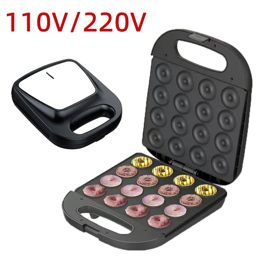 

American standard 16 hole donut machine cake machine round cake machine double sided heating breakfast machine Donut maker