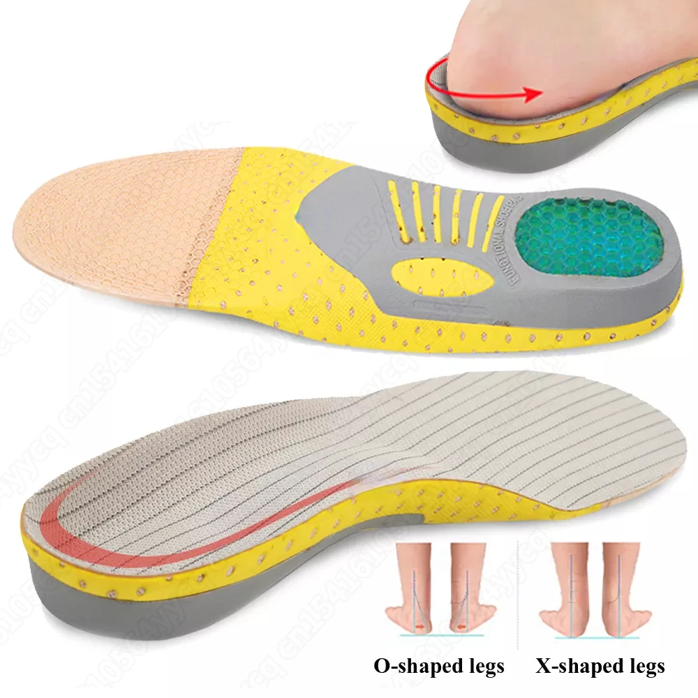 

Best EVA Orthopedic Shoes Sole Insoles For feet Arch Foot Pad X/O Type Leg Correction Flat Foot Arch Support Sports Shoes Insert
