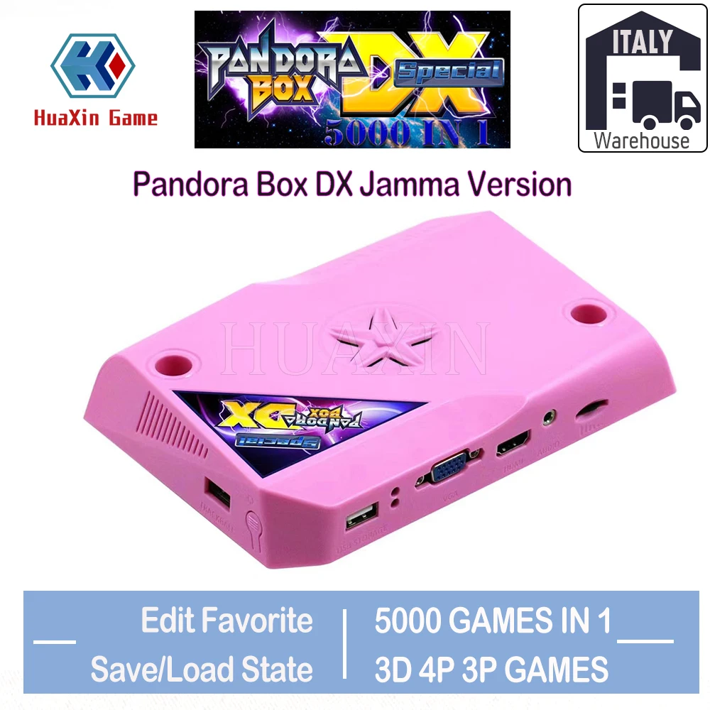 Original Pandora Box DX Special arcade 5000 in 1 jamma board CRT CGA VGA HDMI-compatible have 3P 4P High score record 3D tekken