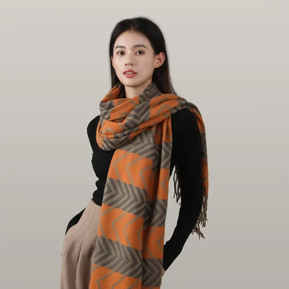 

Winter Scarves For Women Shawls Warm Wraps Lady Imitation Cashmere Scarf Neck Headband Hijabs Stole
