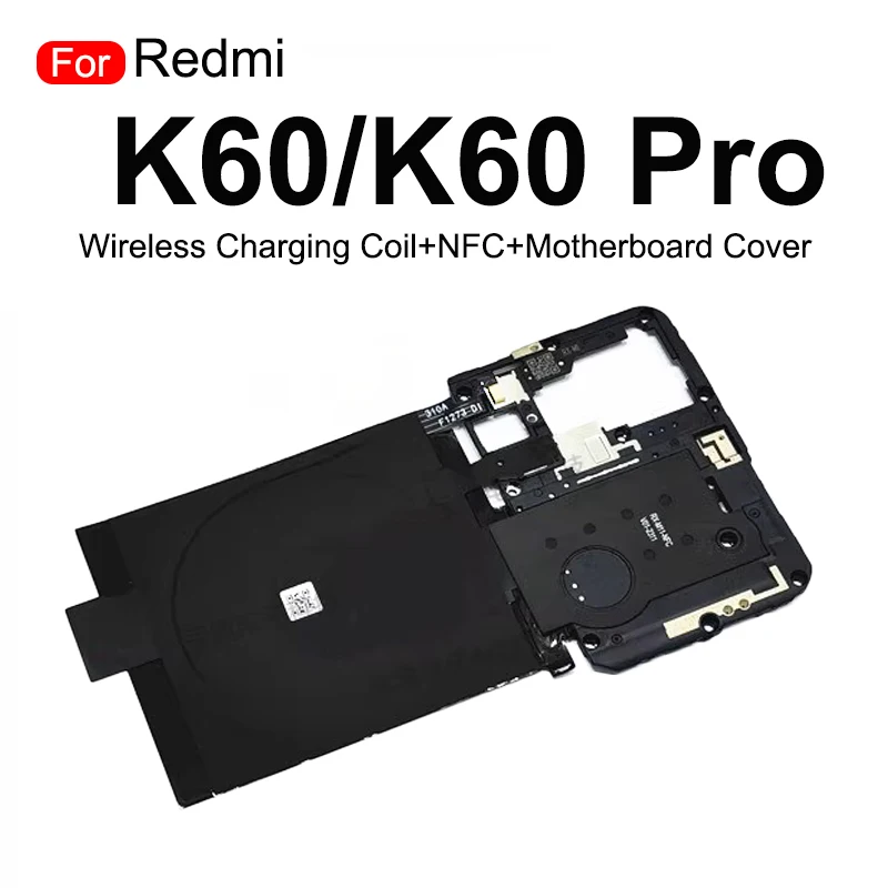 Aocarmo для Redmi K60 K60Pro Беспроводная зарядная катушка NFC Модуль гибкий кабель с крышкой