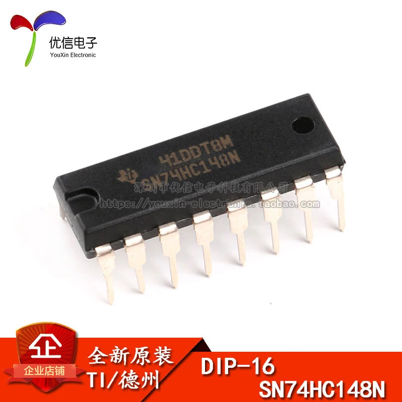 

Original genuine SN74HC148N DIP-16 signal switch multiplexer decoder chip