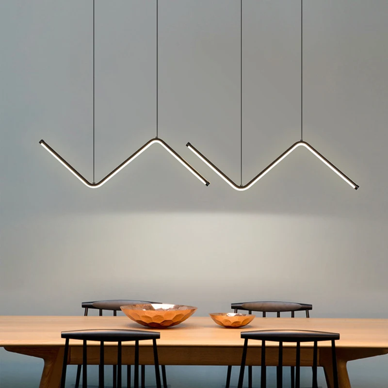 

Modern LED Pendant Light Minimalist Chandelier For Dinning Room Kitchen Bar Restaurant Home Decor Led Lighting Remote Control