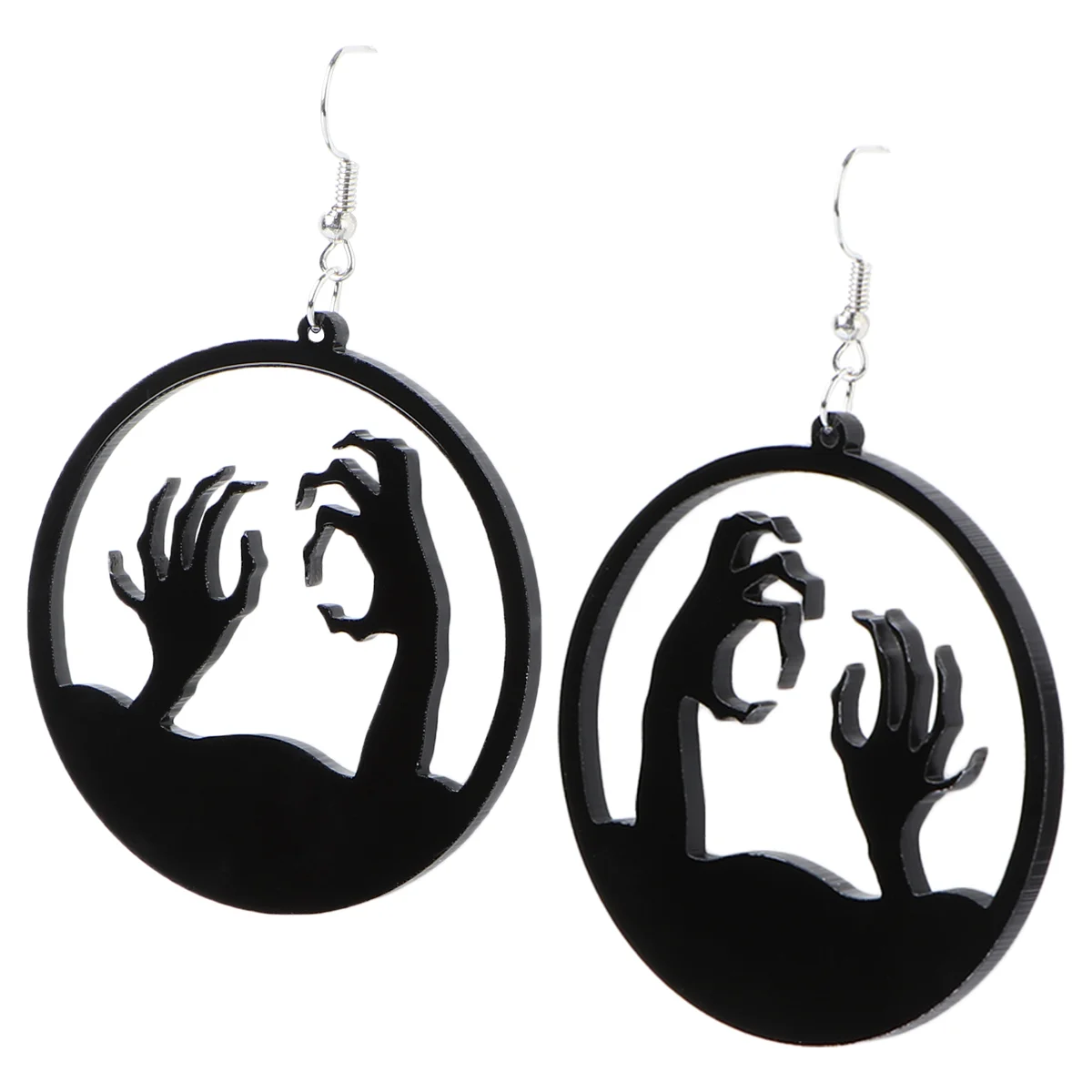 

Earringswomenspider Dangle Jewelry Ghost Witch Drop Bat Hoop Web Gothic Hollow Heart Earring Occident Style Black Ear Vintage