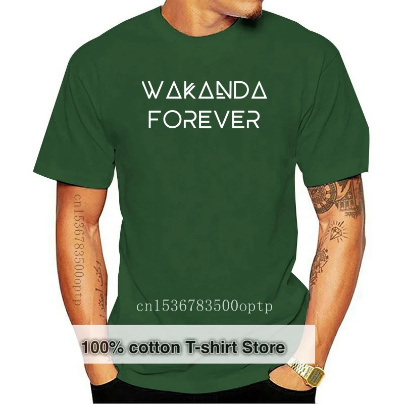 

Футболка с надписью «one yona Vibranium», футболка WAKANDA FOREVER, хлопковая забавная футболка, Мужская футболка с графическим рисунком и коротким рукаво...