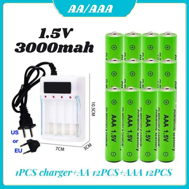 AA + AAA зарядное устройство AA/AAA 1 5 В 3800 мАч/3000 мАч щелочная батарея фонарик игрушки