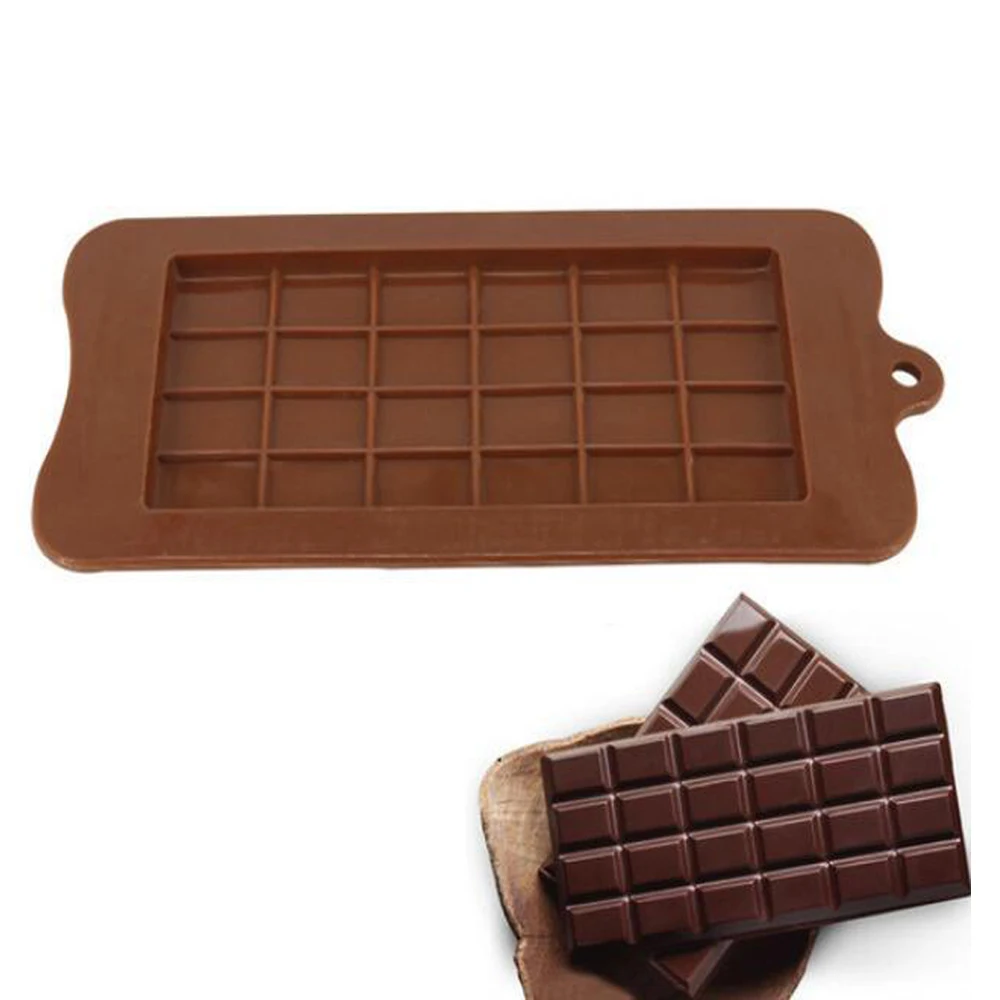 

Silicone Biscuit Mold 24 Cells Chocolate Fondant Candy Kitchen Ice Block Bar Moulds Cookie Cake Decoration Baking Accessories