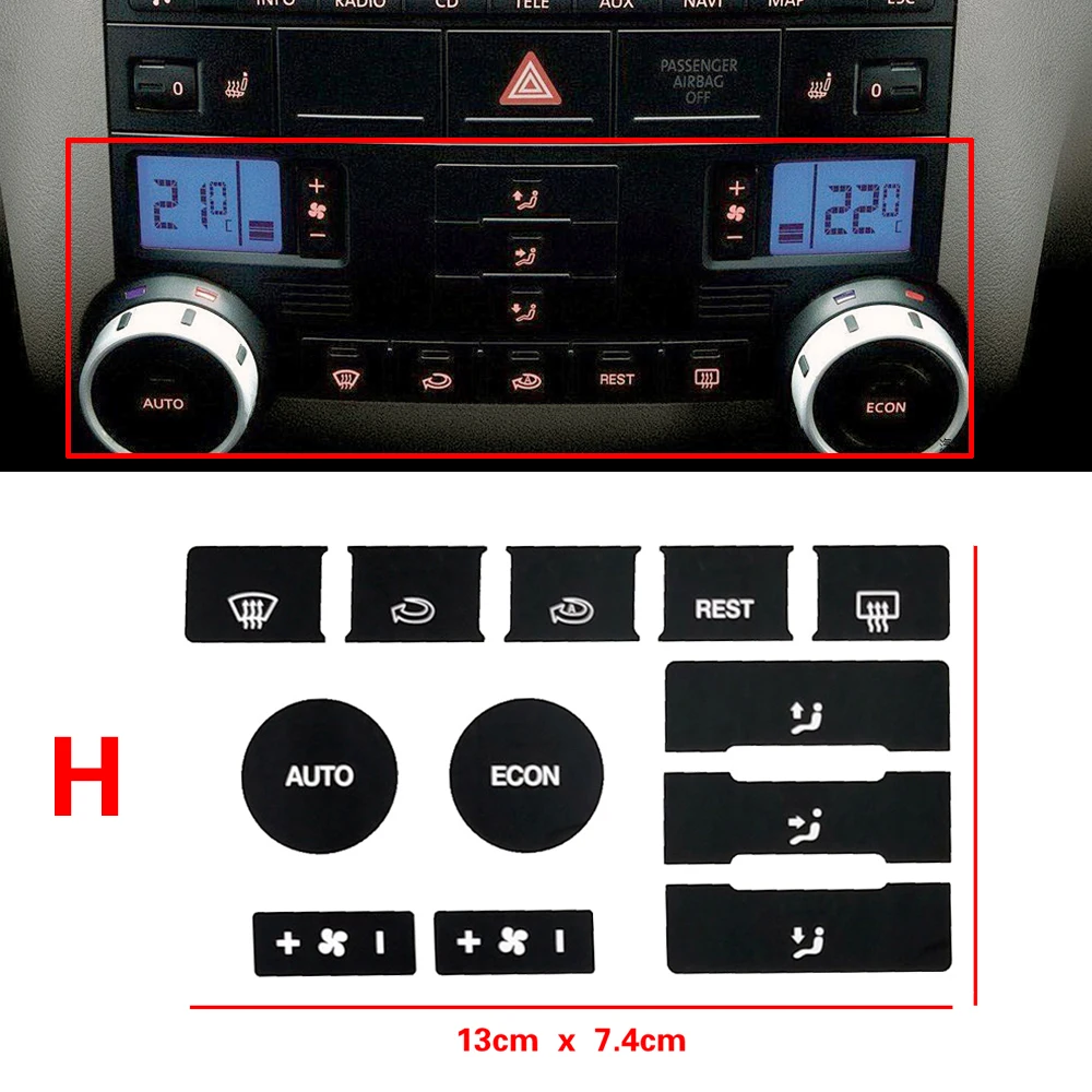 

Для Volkswagen VW Touareg 2004 2009, рулевое колесо, фара, зеркало, окно, меню, CD, аудио, переключатель переменного тока, кнопка ремонта, наклейка, наклейка