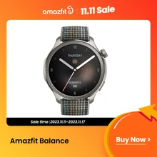 New Amazfit Balance Smart Watch AI Fitness Coach Dual-Band GPS 14-Day Battery Alexa Built-in Bluetooth Calls Smart Watch