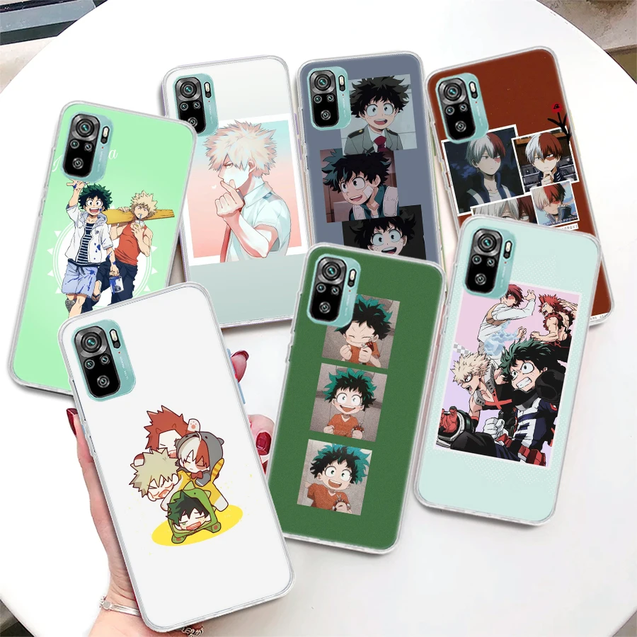 My Hero Boku no Hero Academia deku bakugou Cute Phone Case For Xiaomi Redmi 10 9 9A 9C 9T 10C 10A 8A 8 7A 7 6A 6 Pro S2 K20 K30