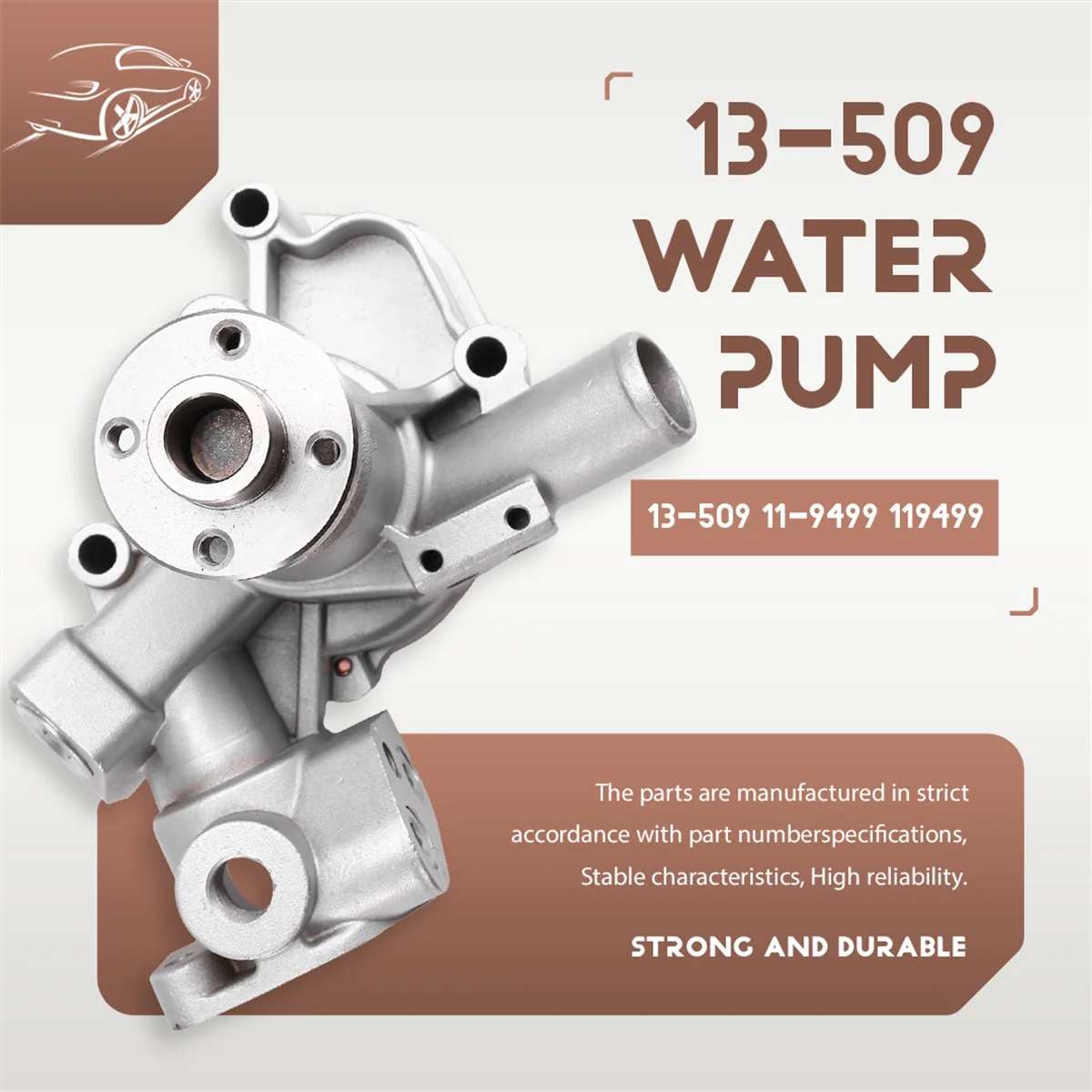 13-509 119499 Водяной насос для двигателя Yanmar 482 Thermo King TK486 TK486E SL100 SL200 11-9499