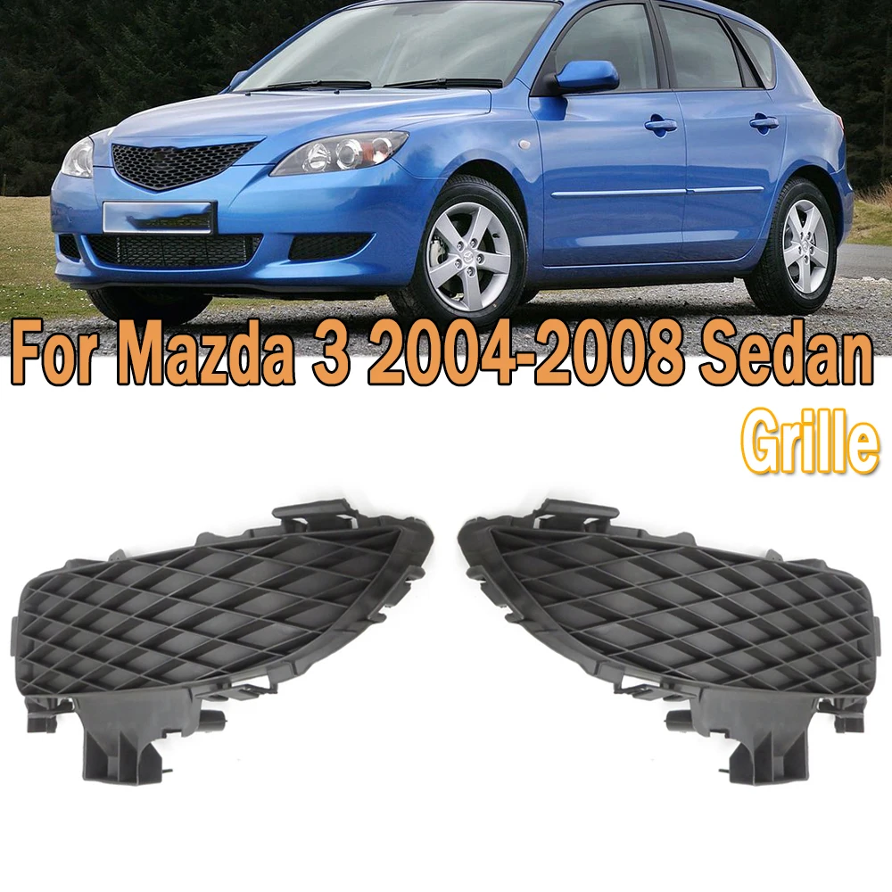 

Left Right Front Bumper Grille Fog Lamp Cover Frame For Mazda 3 2004-2008 Sedan Car accessories body parts For Car BS1C-50-C21