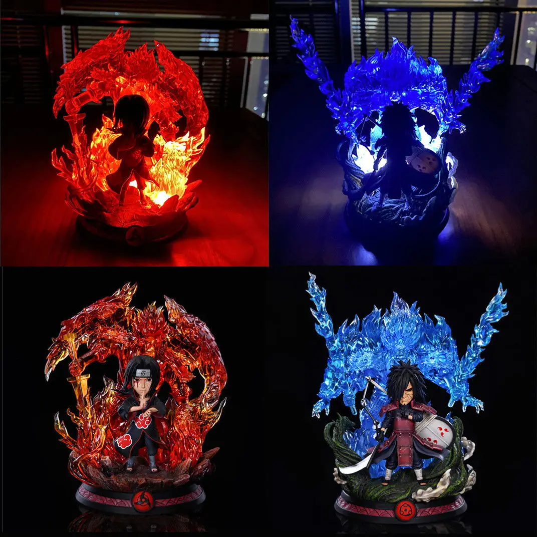 Shippuden Glow Action Figure Susanoo Uchiha Itachi Uchiha Madara Pvc Model Statue Collectible Toys Doll