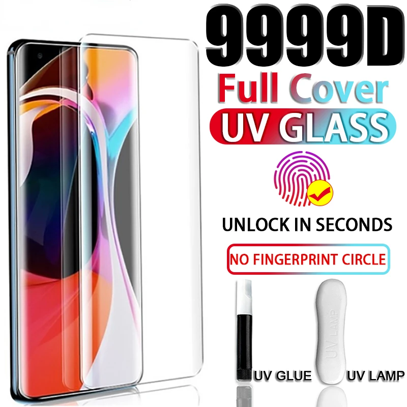 

UV Tempered Glass For Xiaomi Mi 11 Ultra Note 10 Lite Mi12 Pro 5g Full Screen Protector Mi Note10 Pro Ultra Mi10 Pro Mix 4