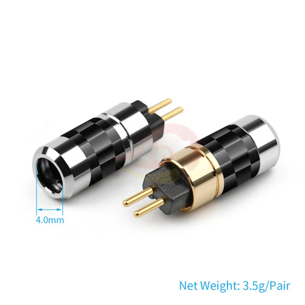 2-штырьковый разъем для наушников 0 78 мм UM3X W4R UE18 Hi-Fi гарнитура позолоченный