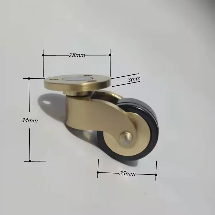 

Латунные мебельные ролики 2 шт.