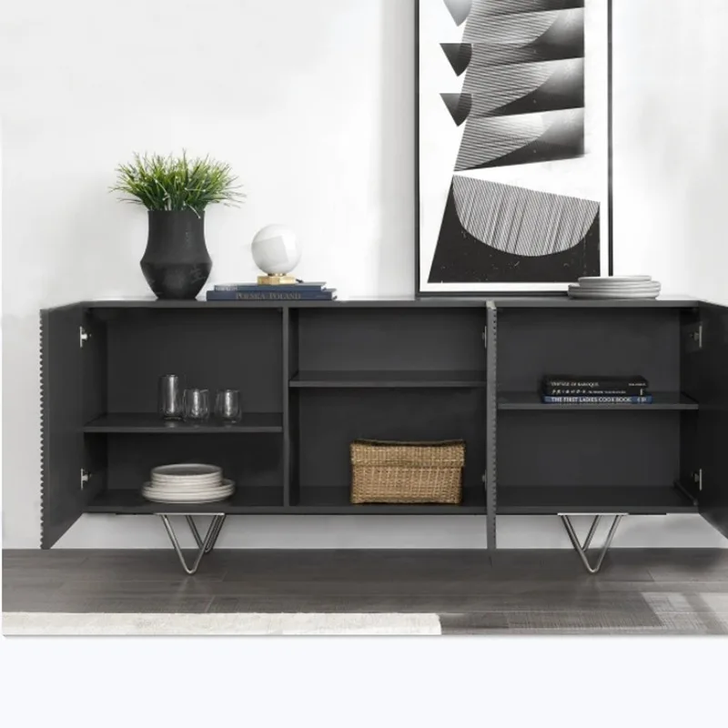 Серо-серый сервант для выпечки лак креативная индивидуальность чайный шкаф в