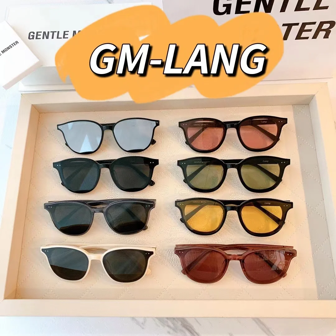

2022 New GENTLE MONSTER Park Seo Jun Star And Jennie With The Same Style Of Sunglasse Popular Style Brown Lang Style small Face