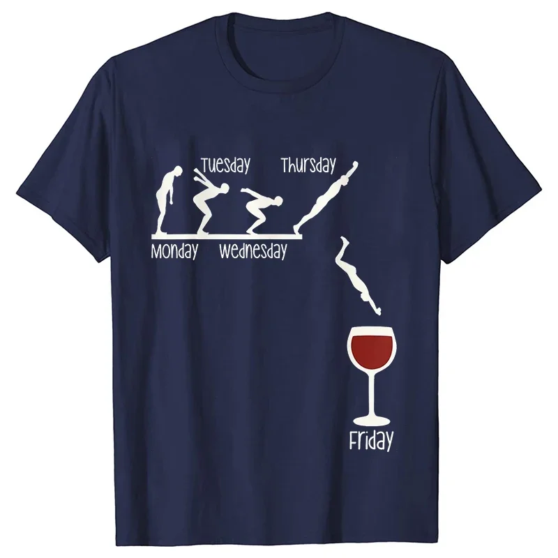 Женская футболка Friday Drinking Day Wine Lover Y2k топы с короткими рукавами футболки для