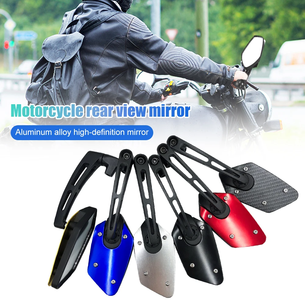 

Motorcycle Mirror Universal Rearview Mirror 8MM Side View Mirror 360 Degree Adjustable Aluminum Alloy Bracket for Scooter E-bike
