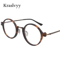 krasivyy 2022 new luxury titanium glasses frame men designer optical myopia prescription acetate eyeglasses frame women eyewear