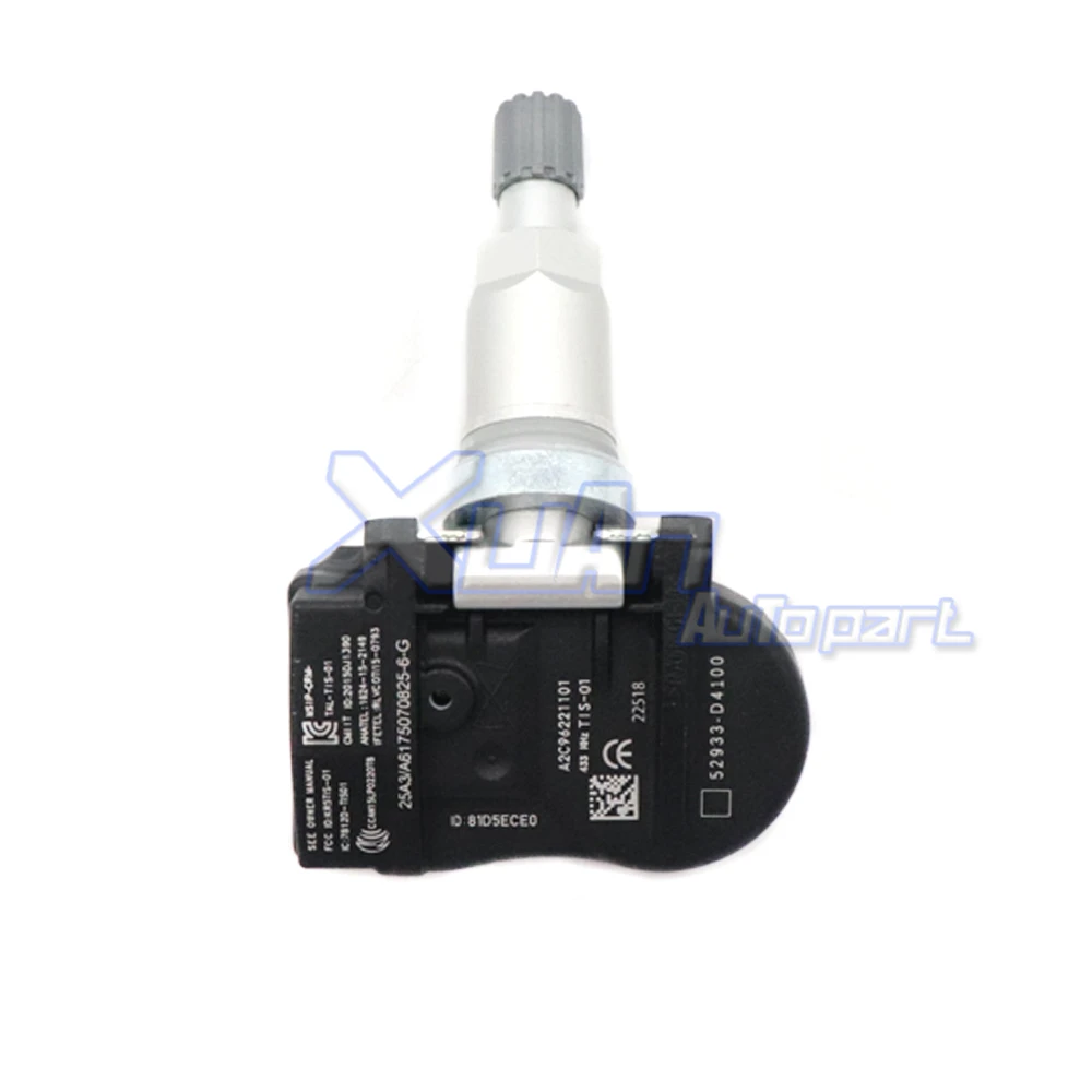 Фото XUAN 1 шт. TPMS датчик давления в шинах 52933-D4100 для Hyundai GENESIS SANTA FE VELOSTER Kia NIRO OPTIMA SORENTO 433 МГц №4