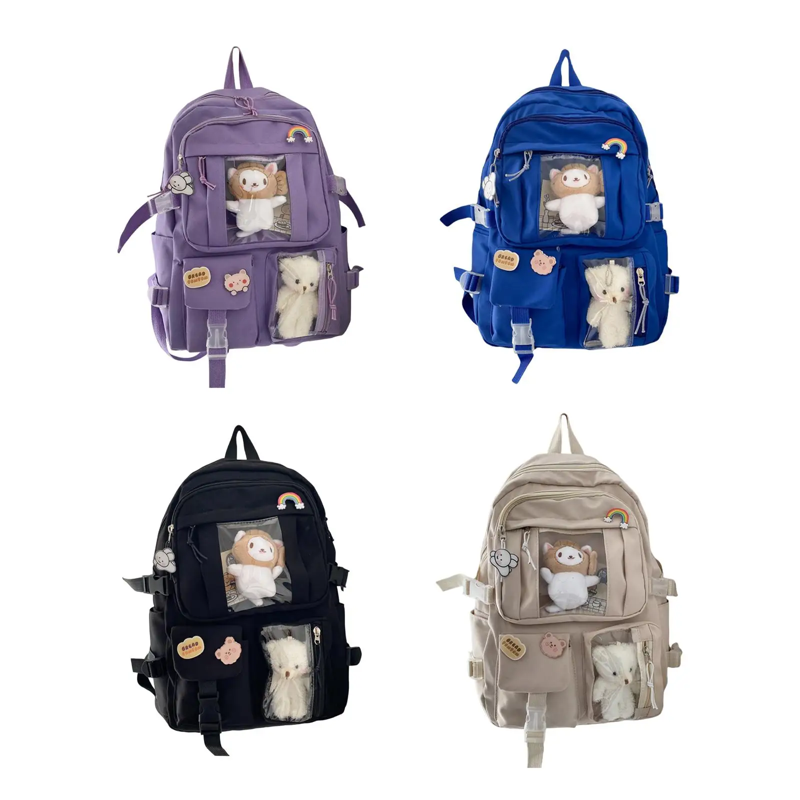 

Backpack for Multi Pockets Fashion Cute Bookbag Laptop Backpack for Elementary School Middle High School Kids