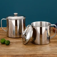 250ml 304 stainless steel metal mug coffee beer milk tea gargle water cups reusable outdoor travel camping mugs with lid