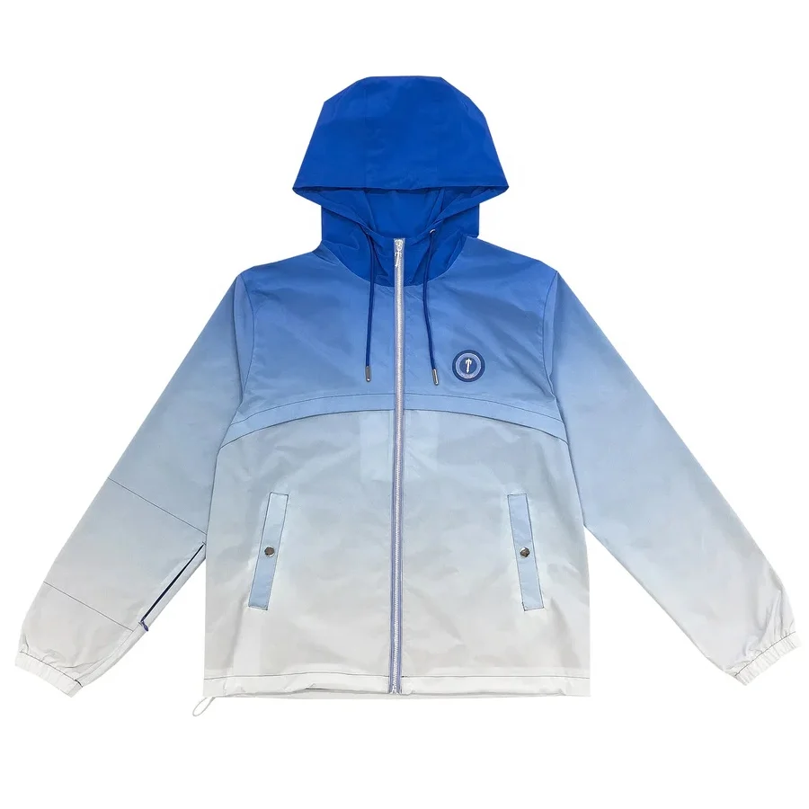 

In Stock Trapstar London Jacket Men Irongate T Windbreake Blue Spring Fashion Coats Embroidered Trapstar Hoodie