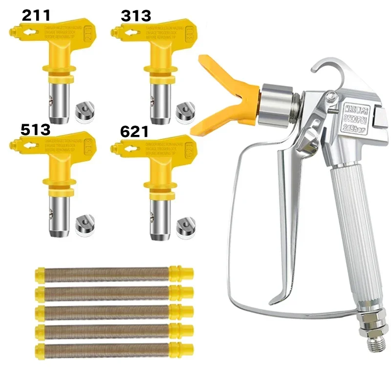 Пистолет для безвоздушного распыления краски высокого давления высокое