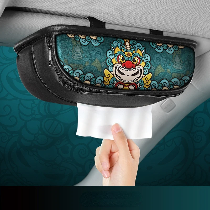 

Автомобильная коробка для салфеток Guochao, автомобильный держатель для салфеток с солнцезащитным козырьком, подвесная автомобильная коробка...