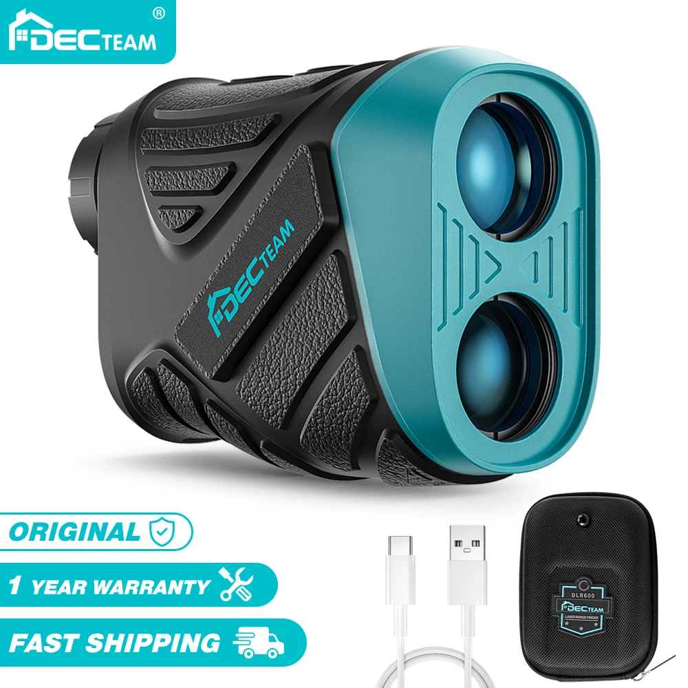 

Decteam Laser Rangefinder 600M Telescope Distance Meter For Golf Roulette Sport Hunting Survey,With Type-C Cable Lithium Battery