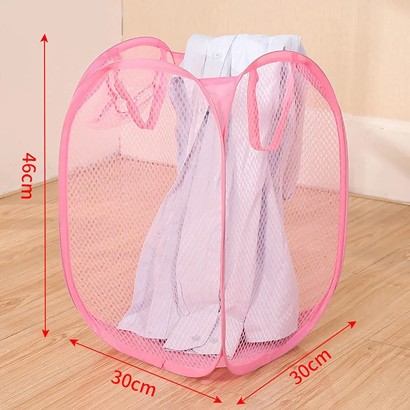 Складная корзина для сортировки белья грязной одежды сетчатая сумка хранения в
