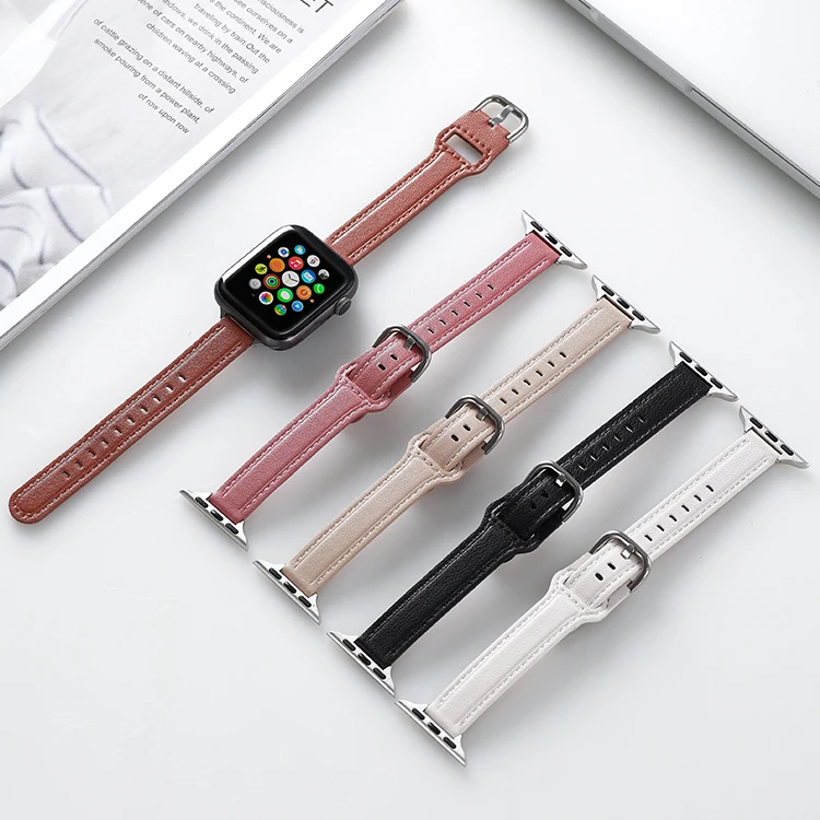 

Be suitable for applewatch strap iwatch Apple 4/5/6/7 Loop the new Apple Watch leather strap