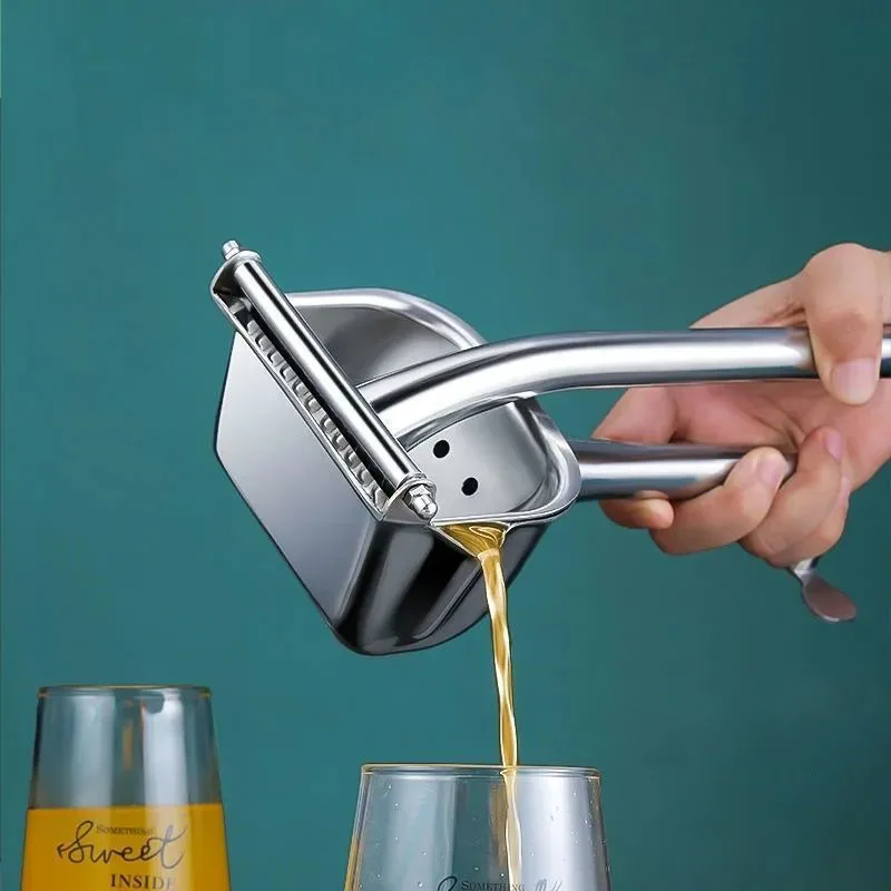 

Portable Lemon Juicer Stainless Steel Manual Juicer Household Squeezer Orange Pomegranate Small Juicer Machine Home for Kitchen