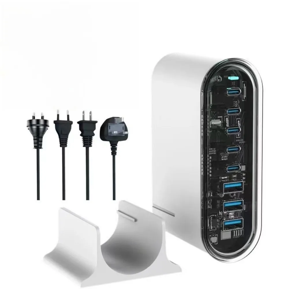 Зарядное устройство-концентратор с 5 портами USB Type-C 268 Вт 3 порта A PD100W адаптер для