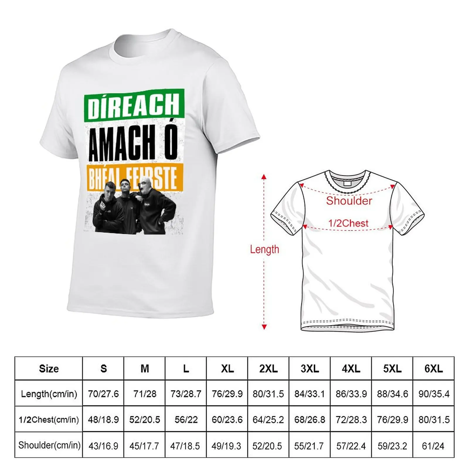 Фото Футболка Kneecap - Díreach Amach ó Bhéal Feirste, праздничная футболка для мужчин №2