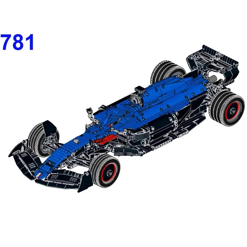 Фото Новый Технический MOC- 119167   Альпийский A522, масштаб 1:8, модель гоночного автомобиля, строительные блоки, кирпичи, детские игрушки, подарки на день рождения №3