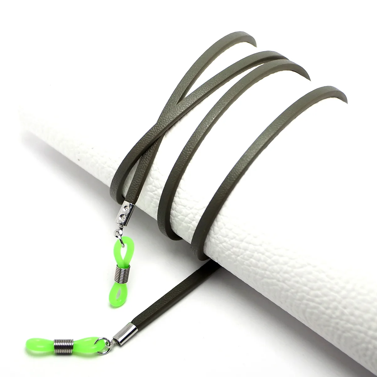 Темно-зеленая мягкая кожаная веревка для очков веревка-цепочка солнцезащитных