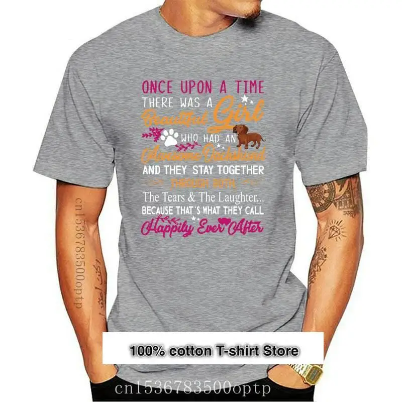

Camiseta para hombre y mujer, camisa de mujer de once upon a time, dachsund, nueva