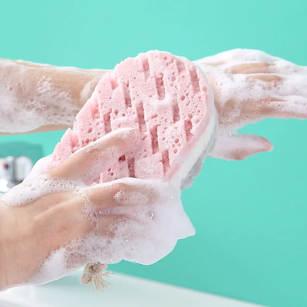 

Exfoilating Soft Sponge Body Scrubber Bath Exfoliating Massager Cleaning Shower Brush Peeling Sponge Bath Sponge 1PC