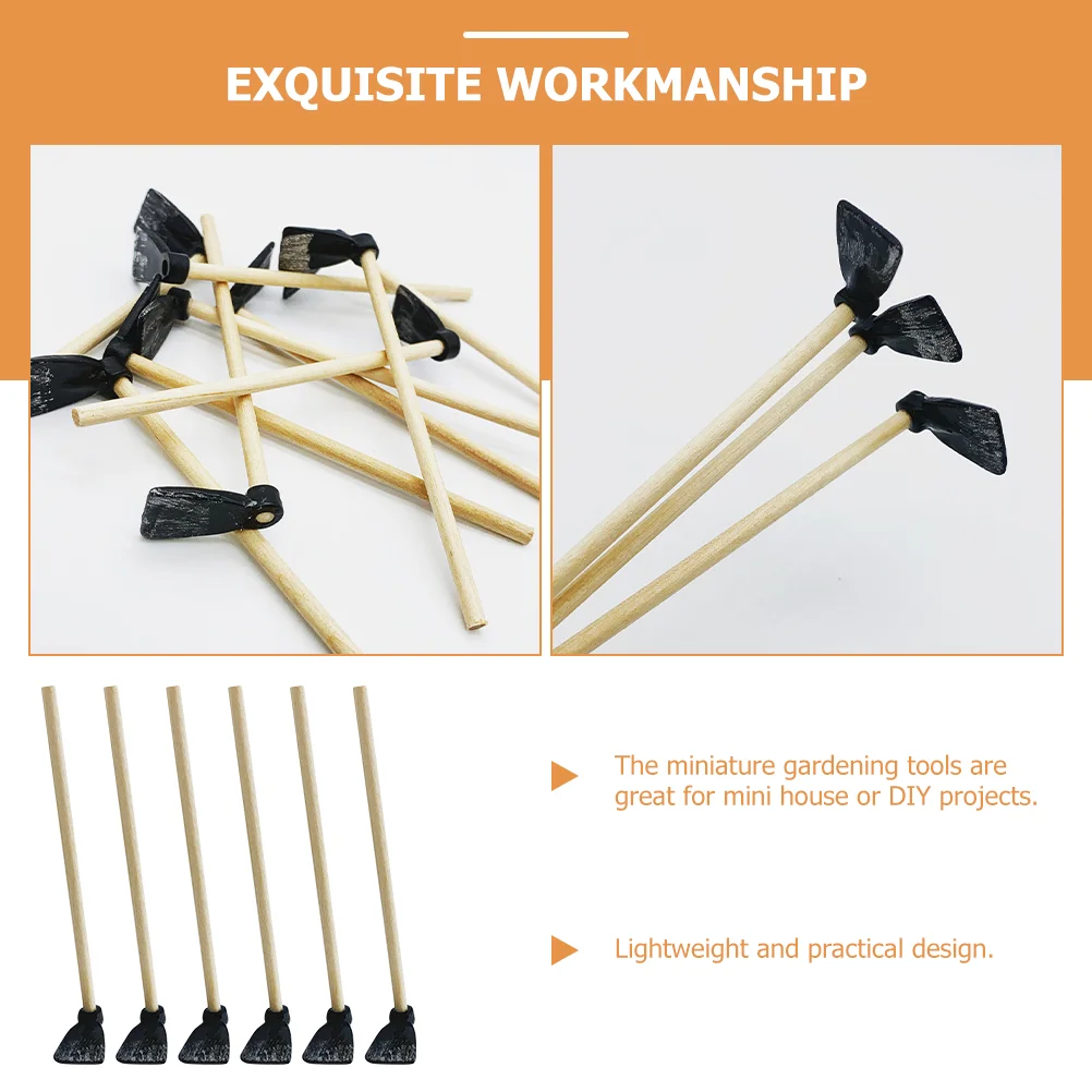 6 шт. мини-мотыга садовый инструмент игрушки дети ролевые детские косплей