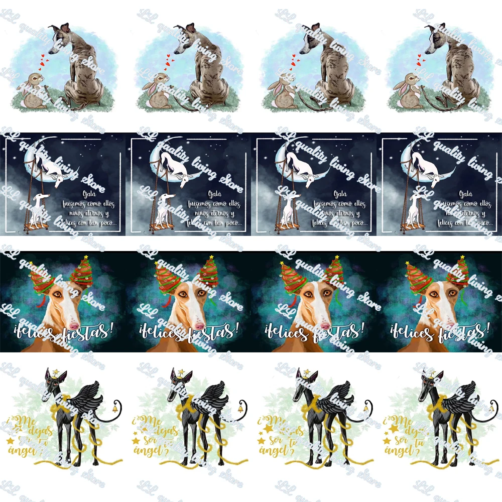 

WL 1 дюйм. Мультяшная корсажная лента Greyhound/лента для упаковки подарков, аксессуары для волос «сделай сам», украшение для вечеринки, ремесла, о...