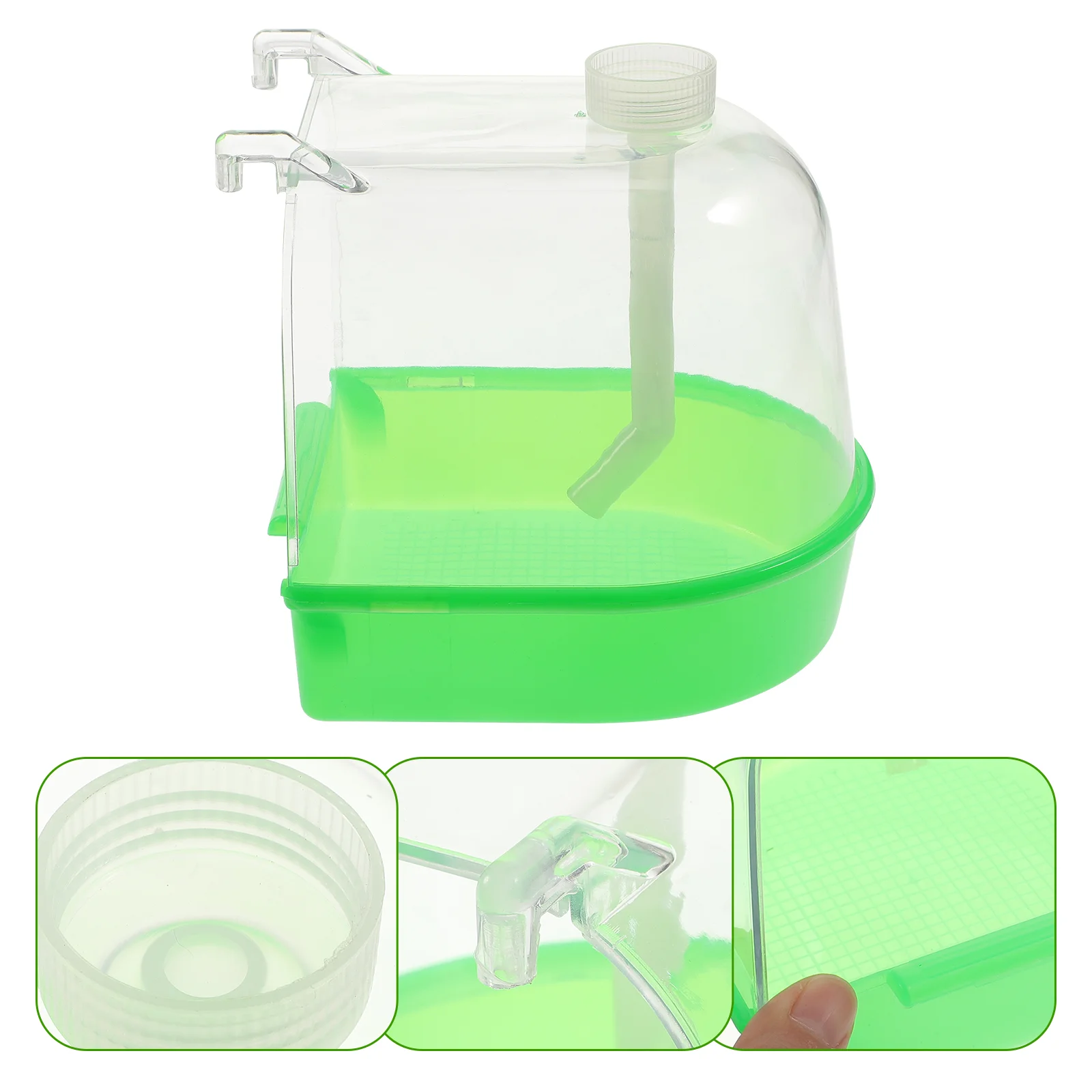 

1pc Bird Bath Basin Parrot Bathing Tub Bathtub for Birds Bird Bath for Cage Covered for Birds Bird Bath Cage