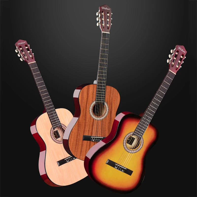 

Wireless Nylon Acoustic Guitar Pickup 39 Inches Signature Custom Guitar Ovation Short Scale Bass Guitarra String Acoustic