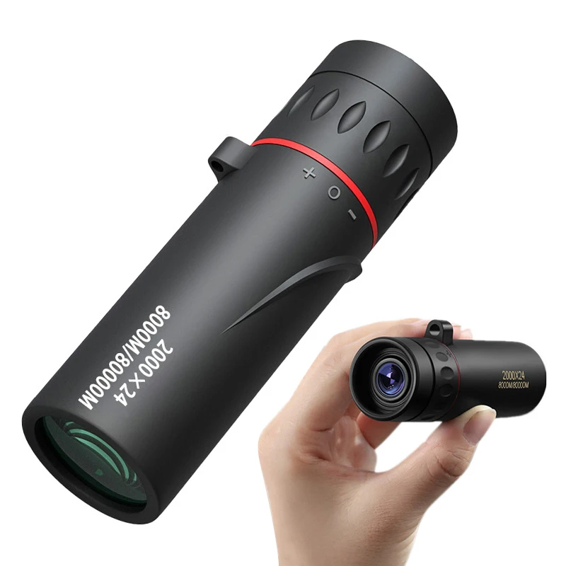 

2000x24 Monocular Telescope Mini Portable HD Night Vision Telescope Binocular Outdoor Camping Hiking Birdwatching Telescopes