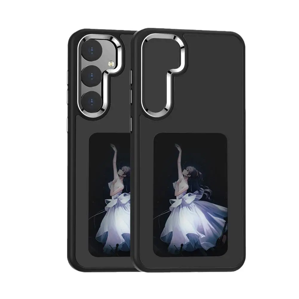 Nfc функциональный телефон для S24 Ultra Diy S Screen Phone Cover Cartoon Girl Fundas M5i4