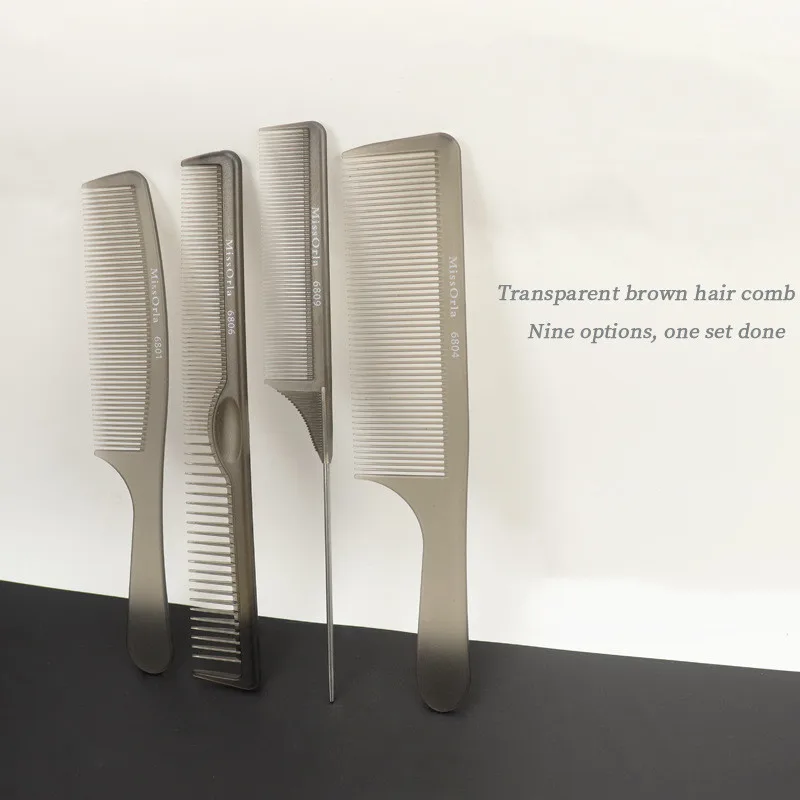 

Специальная Расческа для укладки волос Антистатическая расческа ультратонкая прозрачная плоская Расческа с нажимными краями парикмахерс...