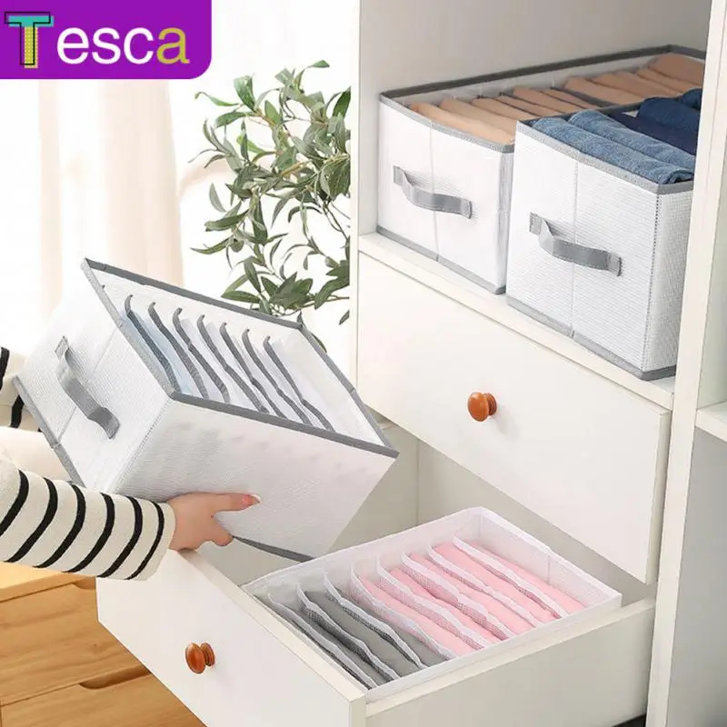 

Large Capacity Underwear Storage Box Multifunctional Socks Storages Boxes Storages Artifact Foldable Clothes Box Saving Space